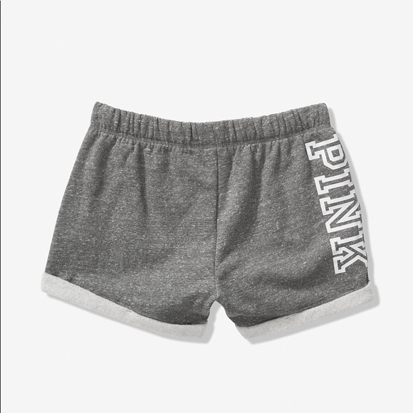 💕VS PINK GREY LOUNGE BOYFRIEND SHORTS - Picture 3 of 5